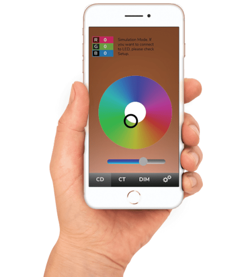 Light your way with the mirror